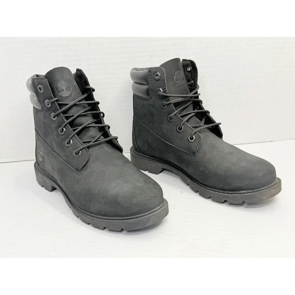 Timberland Linden Woods 6-Inch Waterproof Boots Women's 7 Black A156S